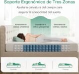 Colchón Novilla 90×200 cm con muelles ensacados, tacto medio-suave, grosor 24 cm, espuma transpirable, ideal para alquiler, certificado Oeko-Tex