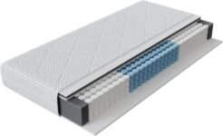 Colchón Novilla 90×200 cm con muelles ensacados, tacto medio-suave, grosor 24 cm, espuma transpirable, ideal para alquiler, certificado Oeko-Tex