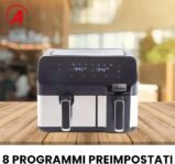 ARDES – ARFRYA03D ELDORADA DUAL Freidora de Aire – Freidora de Aire con Doble Cesta Capacidad 9 Litros – Freidora Digital Multifuncional con Pantalla Táctil