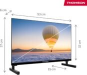 THOMSON Smart TV LED HD de 24 Pulgadas (60cm), Wi-Fi, Control por Voz, HDR10, Dolby Audio, Triple Sintonizador (Cable/Satélite/Antena), HDMI, USB, 1,5GB RAM, 8GB Flash – 24HT2S15