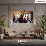 THOMSON Smart TV LED HD de 24 Pulgadas (60cm), Wi-Fi, Control por Voz, HDR10, Dolby Audio, Triple Sintonizador (Cable/Satélite/Antena), HDMI, USB, 1,5GB RAM, 8GB Flash – 24HT2S15