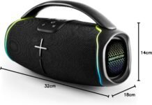 Altavoz Bluetooth Energy Sistem Hyperbeat (Bluetooth 5.3, True Wireless Stereo, Graves Profundos, Batería 15h, IPX6, Luces LED, Asistente de Voz)