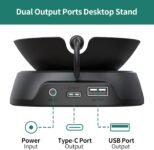 Centro de carga con soporte HomeMount Ultimate 2024 para Spot, teléfonos inteligentes y más con puertos USB-C/A, diseño elegante, estable y que ahorra espacio