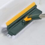 Fregadora de Pisos con Extractor, Cepillo para Pisos, Cepillo para Pisos con Raspador, Cepillo Multiusos para Mortero Giratorio de 180° y Cepillo de Cerdas Duras, Cepillo en Forma de V