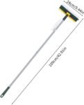 Fregadora de Pisos con Extractor, Cepillo para Pisos, Cepillo para Pisos con Raspador, Cepillo Multiusos para Mortero Giratorio de 180° y Cepillo de Cerdas Duras, Cepillo en Forma de V