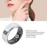 Anillo inteligente, anillo de seguimiento de actividad física, rastreador de salud deportivo inalámbrico con aplicación, rastreador de actividad (tamaño 11 (diámetro interior 23