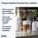 De’Longhi Eletta Explore Perfetto Cafetera Superautomática, Jarra de Leche Automática LatteCrema, 50 bebidas con un solo toque, Pantalla táctil a color, Gris oscuro (ECAM452.57.G)