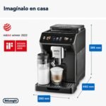De’Longhi Eletta Explore Perfetto Cafetera Superautomática, Jarra de Leche Automática LatteCrema, 50 bebidas con un solo toque, Pantalla táctil a color, Gris oscuro (ECAM452.57.G)