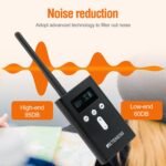 Retekess T130P (T130 3rd) Auriculares inalámbricos con sistema de guía turística, reducción de ruido mejorada, de fábrica (2 transmisores, 30 receptores, estuche de carga de 32 ranuras)