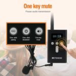 Retekess T130P (T130 3rd) Auriculares inalámbricos con sistema de guía turística, reducción de ruido mejorada, de fábrica (2 transmisores, 30 receptores, estuche de carga de 32 ranuras)