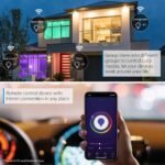 LVWIT Bombillas Inteligentes E27, Compatible con Alexa, Google Home Assistant y App Smart Life/Tuya, Bombilla Wi-Fi R50 12W 1521 Lm, Lámpara LED Regulable Equivalente a 100W – 4 Unidades