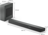 Philips Barra de sonido 3.1 con subwoofer inalámbrico TAB8507B/10