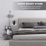UKCOCO Soporte de pared para altavoz inteligente, duradero y liviano, compatible con Google Nest Wifi y concentrador de red, fácil instalación para barra de sonido de cine en casa