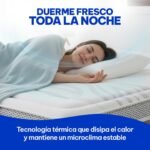 Moisury Colchón Viscoelástico 135 x 190 cm Efecto Nube – Viscoelástica Carbono 6 cm – Colchón de Alta Firmeza y Súper Adaptable – Óptimo para Dolores de Espalda