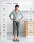 eufy C1 Báscula Inteligente con Bluetooth, Báscula de Baño Digital Inalámbrica con Medición de Grasa Corporal, 12 Medidas, Peso/Grasa Corporal/IMC, Análisis de Composición Corporal