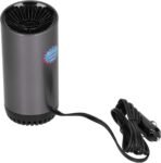 Pongnas Ventilador Calefactor Portátil para Automóvil 2 en 1 con Soporte de 360°: Descongelador Eficiente de 150 W y 12 V para Uso en Invierno y Verano