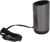 Pongnas Ventilador Calefactor Portátil para Automóvil 2 en 1 con Soporte de 360°: Descongelador Eficiente de 150 W y 12 V para Uso en Invierno y Verano