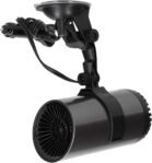 Pongnas Ventilador Calefactor Portátil para Automóvil 2 en 1 con Soporte de 360°: Descongelador Eficiente de 150 W y 12 V para Uso en Invierno y Verano