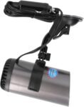 Pongnas Ventilador Calefactor Portátil para Automóvil 2 en 1 con Soporte de 360°: Descongelador Eficiente de 150 W y 12 V para Uso en Invierno y Verano