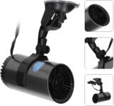 Pongnas Ventilador Calefactor Portátil para Automóvil 2 en 1 con Soporte de 360°: Descongelador Eficiente de 150 W y 12 V para Uso en Invierno y Verano