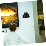 Amosfun 1 soporte para altavoz, montaje en pared, soportes para estante A-Lexa, soporte de salida, estantes de pared para Audio, enchufe Abs, almacenamiento WiFi