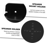Amosfun 1 soporte para altavoz, montaje en pared, soportes para estante A-Lexa, soporte de salida, estantes de pared para Audio, enchufe Abs, almacenamiento WiFi