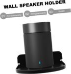 Amosfun 1 soporte para altavoz, montaje en pared, soportes para estante A-Lexa, soporte de salida, estantes de pared para Audio, enchufe Abs, almacenamiento WiFi