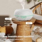 Simpeak Humidificador ultrasónico 550 ml Difusor de aroma con temporizador Humidificador Control remoto para el hogar Oficina Dormitorio Yoga SPA (con pegatina)