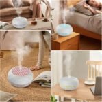 Simpeak Humidificador ultrasónico 550 ml Difusor de aroma con temporizador Humidificador Control remoto para el hogar Oficina Dormitorio Yoga SPA (con pegatina)