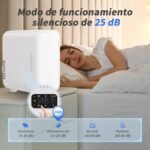 YASHE Mini refrigerador de 6 litros/8 latas 220-240 V CA/CC Nevera termoeléctrica portátil para dormitorio, cuidado de la piel, bebidas, oficina, dormitorio y automóvil, blanco