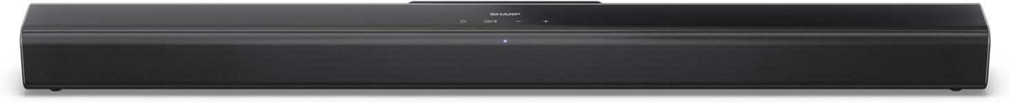 Sharp HT-SB145 Barra de Sonido 2.0 Bluetooth con HDMI ARC/CEC, Reproducción USB, Potencia Total 150W, 80 cm, Negro