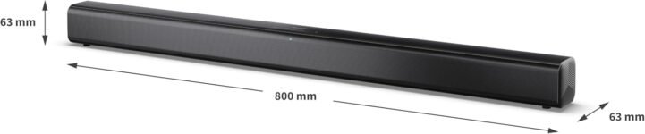 Sharp HT-SB145 Barra de Sonido 2.0 Bluetooth con HDMI ARC/CEC, Reproducción USB, Potencia Total 150W, 80 cm, Negro