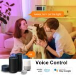 ANTELA Bombilla LED Inteligente WiFi E14 806lm, 16 Millones de Colores, Luz Fría Cálida 2700-6500K, Compatible con Alexa y Google Home, 15000 Horas, 2uds