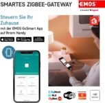 EMOS GoSmart ZigBee Gateway IP-1000Z Smart Home Hub Compatible con Tuya Smart Life Soporte Bluetooth 2.4GHz WiFi 6x6cm Blanco