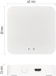 EMOS GoSmart ZigBee Gateway IP-1000Z Smart Home Hub Compatible con Tuya Smart Life Soporte Bluetooth 2.4GHz WiFi 6x6cm Blanco