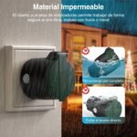 Pack de 3 Enchufes Inteligentes IP44 Impermeables de 2300 W con Mando a Distancia y Alcance de 70 m para Exteriores, Jardín y Dispositivos Eléctricos