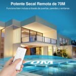 Pack de 3 Enchufes Inteligentes IP44 Impermeables de 2300 W con Mando a Distancia y Alcance de 70 m para Exteriores, Jardín y Dispositivos Eléctricos