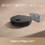 DREAME D20 Robot Aspirador, Succión 13.000 Pa, Doble Cepillo para Pelos de Mascotas, Navegación LDS, Aspiración y Fregado 2 en 1, Suelos y Alfombras, Negro
