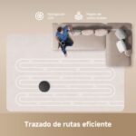 DREAME D20 Robot Aspirador, Succión 13.000 Pa, Doble Cepillo para Pelos de Mascotas, Navegación LDS, Aspiración y Fregado 2 en 1, Suelos y Alfombras, Negro