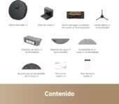 DREAME D20 Robot Aspirador, Succión 13.000 Pa, Doble Cepillo para Pelos de Mascotas, Navegación LDS, Aspiración y Fregado 2 en 1, Suelos y Alfombras, Negro