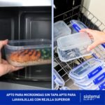 Sistema KLIP IT PLUS Contenedores para Almacenamiento de Alimentos | 1 litro | Juego de 4 recipientes herméticos | Sello hermético | Clips de cierre fácil