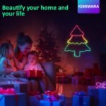 Kimimara Luces LED Neón 1m – Tira LED Neón RGB Flexible, DIY de Silicona con Control de App, Tira de Neón Luz Decorativa para Dormitorio, Bar, Sala de Juegos, Navidad y Fiestas (1 Metro)