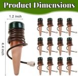 Dispensador de agua de 12 piezas para plantas de interior, riego de plantas, sistema de riego automático, picos de riego para balcones para un riego óptimo