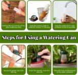 Dispensador de agua de 12 piezas para plantas de interior, riego de plantas, sistema de riego automático, picos de riego para balcones para un riego óptimo