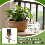 Dispensador de agua de 12 piezas para plantas de interior, riego de plantas, sistema de riego automático, picos de riego para balcones para un riego óptimo