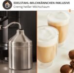 Krups Essential Cafetera, Molinillo de granos, Cafetera espresso, Pantalla LCD, Limpieza automática, Boquilla de vapor para capuchino negro YY8135FD