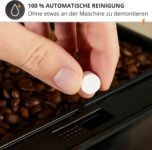 Krups Essential Cafetera, Molinillo de granos, Cafetera espresso, Pantalla LCD, Limpieza automática, Boquilla de vapor para capuchino negro YY8135FD