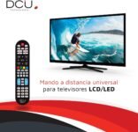 DCU TECNOLÓGICO | Control remoto universal | Mando a distancia para televisores LCD/LED | Botón para Netflix y Youtube | Negro