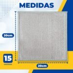Pack de 15 Estropajos de Aluminio Reutilizables – Estropajos de Cocina Multiusos de Doble Capa | Limpieza potente sin rayar ollas y sartenes | Telas metálicas resistentes