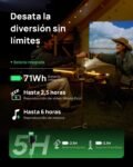 Proyector portátil XGIMI MoGo 4 con batería, 450 lúmenes ISO | Google TV y Netflix Oficial, Soporte 360°, Autonomía 2,5 h, Altavoces Harman Kardon 12W, WiFi, Bluetooth, Versión 2025